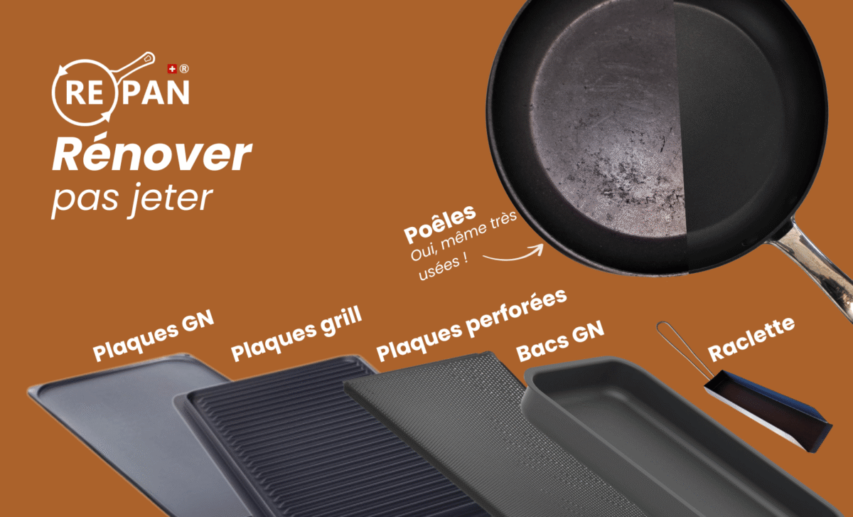 RePan Gastro - Renouveler le revêtement des plaques GN, des plaques de cuisson et des gaufriers